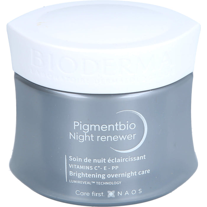 BIODERMA Pigmentbio Night Renewer aufhellende Nachtcreme für zu Pigmentflecken neigende Haut, 50 ml Cream