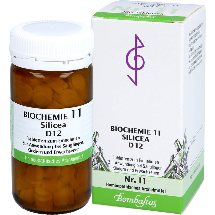 Biochemie 11 Silicea Bombastus D12 Tbl., 200 St TAB
