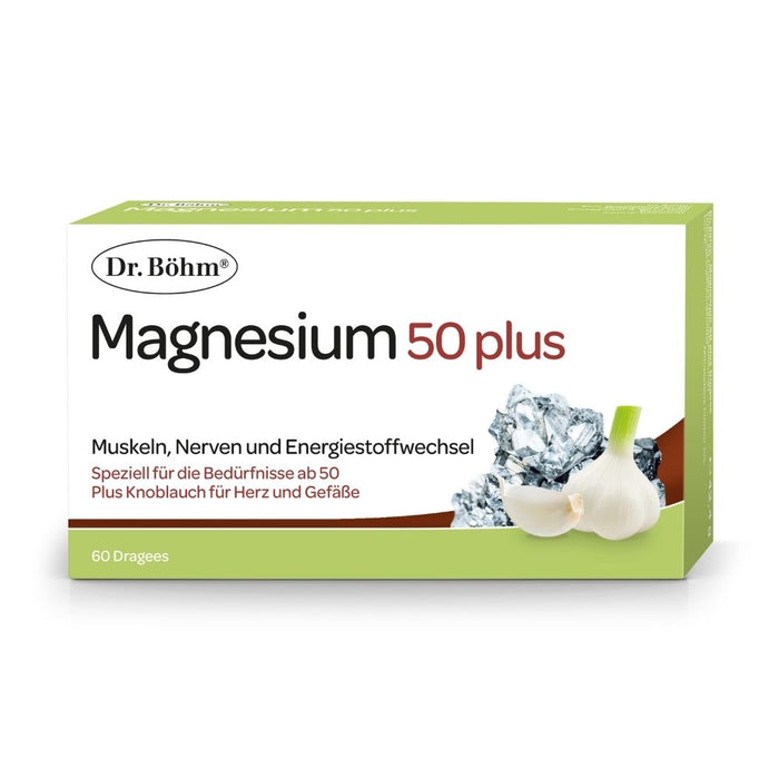 Dr. Böhm Magnesium 50 plus für Muskeln, Nerven und den Energiestoffwechsel, 60 St. Tabletten