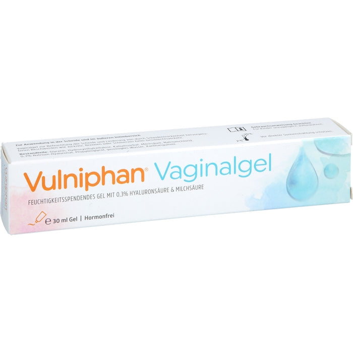 Vulniphan Vaginalgel zur Linderung bei akuten Symptomen von Scheidentrockenheit, 30 ml Gel
