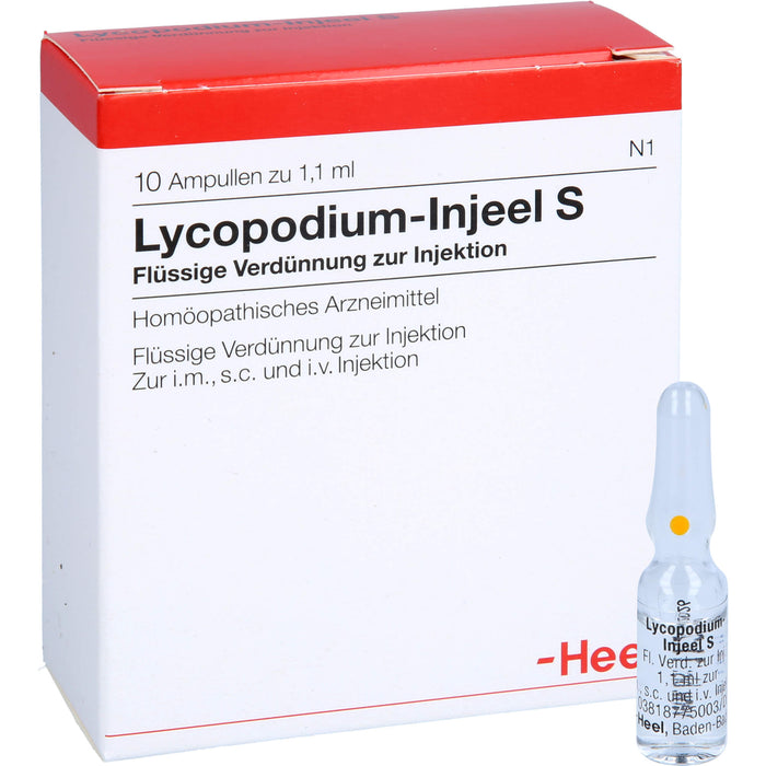 Heel Lycopodium-Injeel S flüssige Verdünnung, 10 pcs. Ampoules