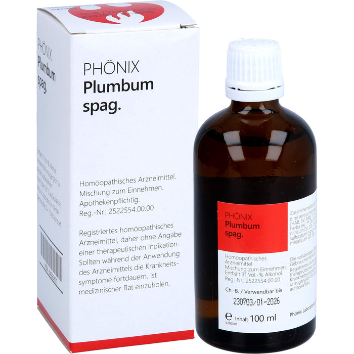 PHÖNIX Plumbum spag. Tropfen, 100 ml Mixture