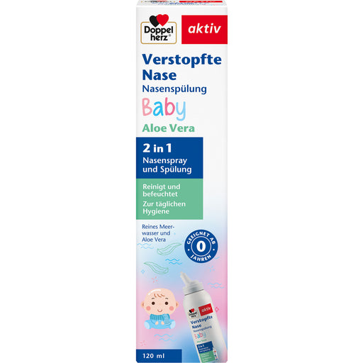 Doppelherz aktiv Verstopfte Nase Nasenspülung Baby, 120 ml Lösung