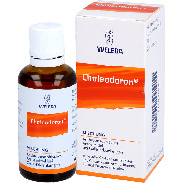 WELEDA Choleodoron Mischung bei Galle-Erkrankungen, 50 ml Solution
