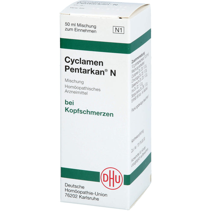DHU Cyclamen Pentarkan N Mischung bei Kopfschmerzen, 50 ml Solution