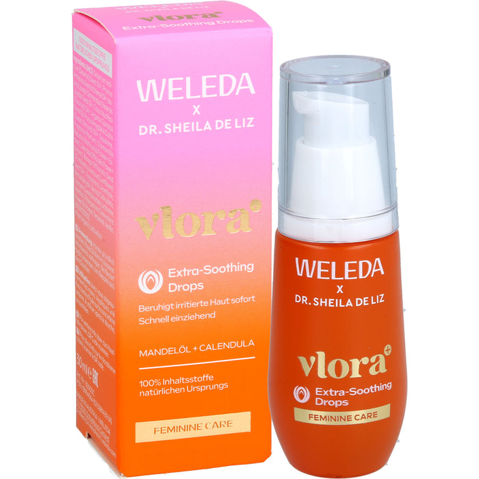 WELEDA Vlora+ Extra-Soothing Drops Öl bei gestresster Intimhaut, Irritationen und Juckreiz, 30 ml Oil