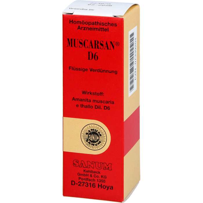 SANUM-KEHLBECK Muscarsan D6 Tropfen, 30 ml Solution