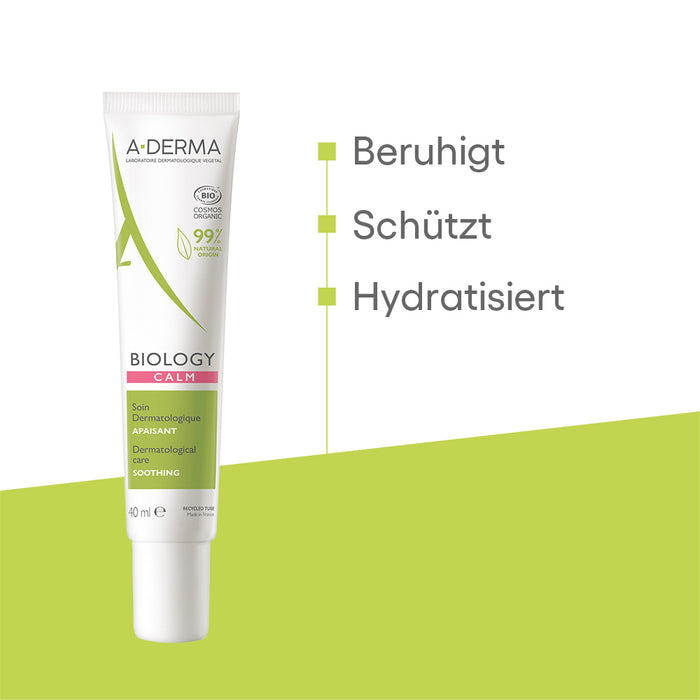 A-DERMA BIOLOGY Beruhigende Pflege, 40 ml Cream