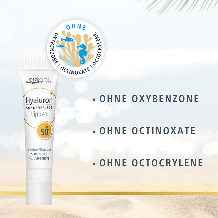 Hyaluron Sonnenpflege Lippen LSF 50+, 7 ml Creme