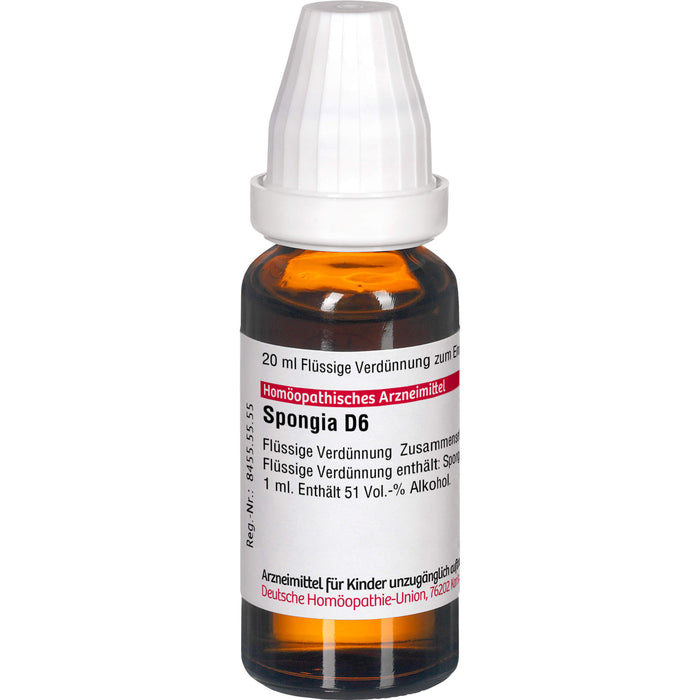 DHU Spongia D6 Dilution, 20 ml Solution