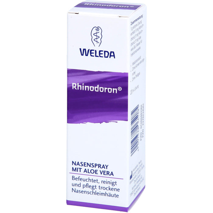 WELEDA Rhinodoron Nasenspray mit Aloe Vera, 20 ml Solution