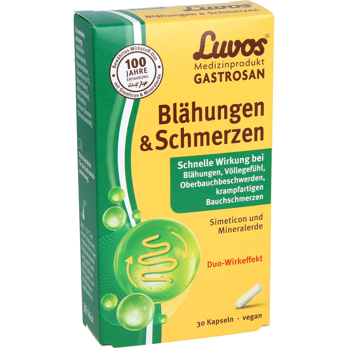 Luvos Gastrosan Kapseln bei Blähungen & Schmerzen, 30 pcs. Capsules