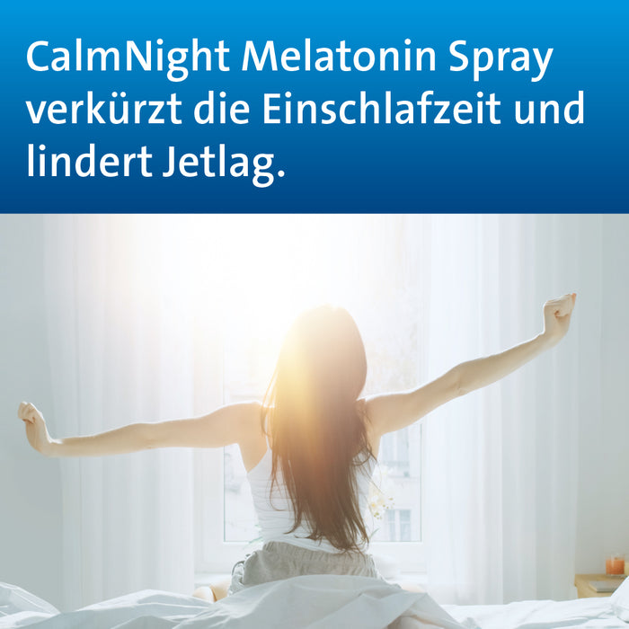 CalmNight Melatonin Spray verkürzt die Einschlafzeit und lindert Jetlag, 30 ml Lösung