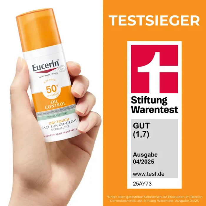 Eucerin Oil Control Face Sun Gel-Creme LSF 50+, 50 ml Cream