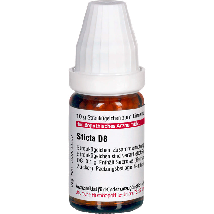 Sticta D8 DHU Globuli, 10 g Globuli