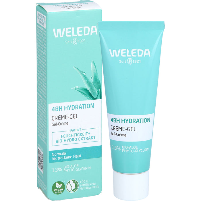 WELEDA 48H Intensive Hydration Creme-Gel für normale & trockene Haut, 30 ml Cream
