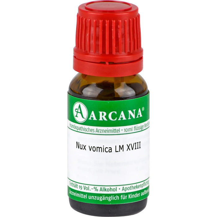 ARCANA Nux vomica LM 18 Dilution, 10 ml Lösung