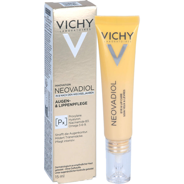 VICHY Neovadiol straffende Anti-Aging Augen- & Lippenpflege, 15 ml Cream