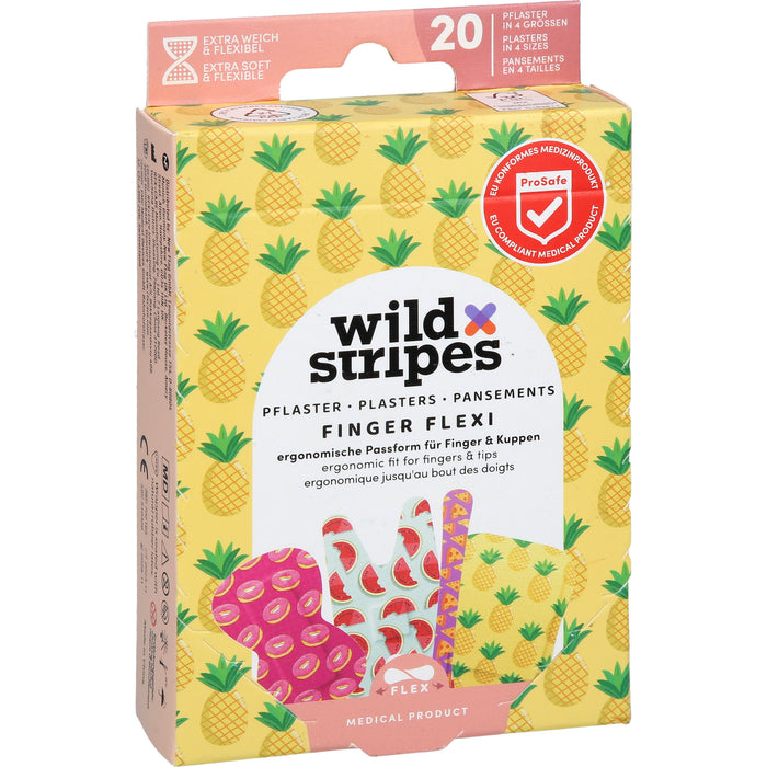 Wild Stripes Pflaster Finger Flexi Food, 20 pc Pansement