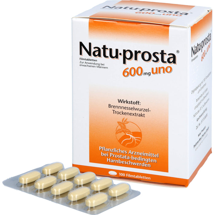Natu-prosta 600 mg uno, Filmtabletten, 100 pcs. Tablets