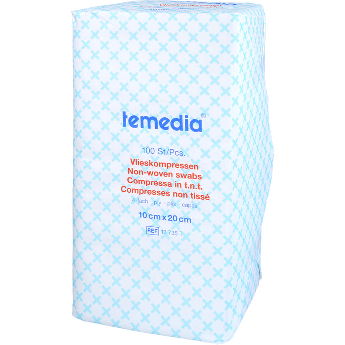 Vlieskompressen unsteril 4-fach 10x20cm, 100 St KOM