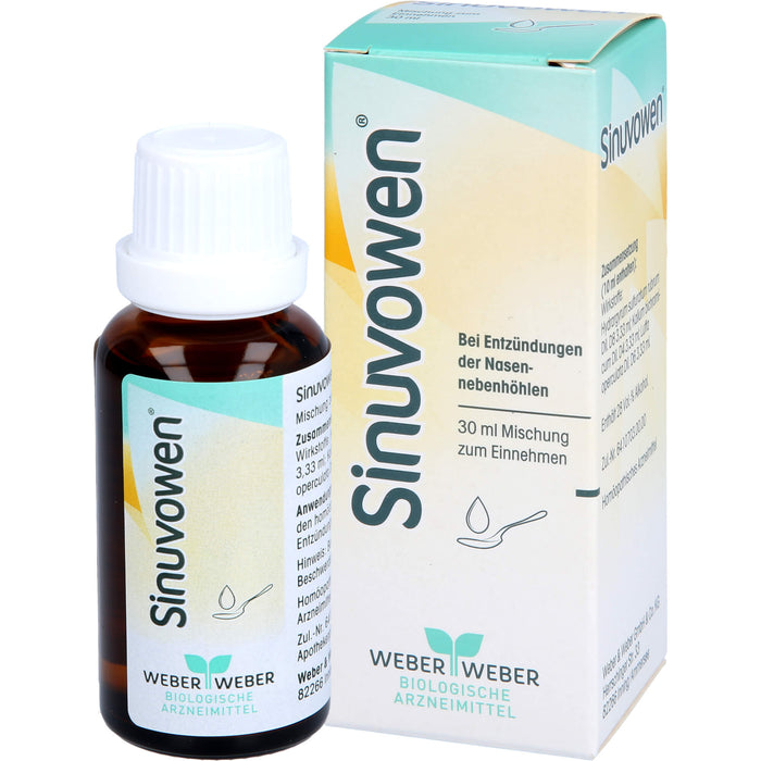 Sinuvowen Mischung bei Entzündungen der Nasennebenhöhlen, 30 ml Solution