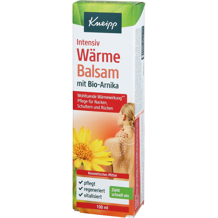 Kneipp Intensiv Wärmebalsam mit Bio-Arnika Pflege für Nacken, Rücken und Schultern, 100 ml Balm