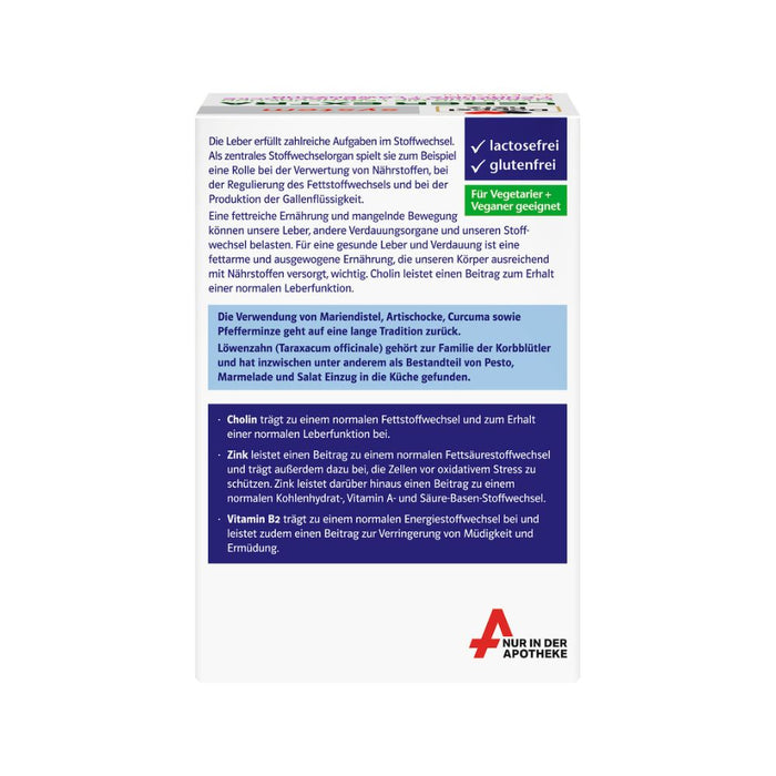 Doppelherz system Leber Extra Kapseln mit Mariendistel, Artischocke und Curcuma zur Unterstützung der Leberfunktion, 60 pcs. Capsules