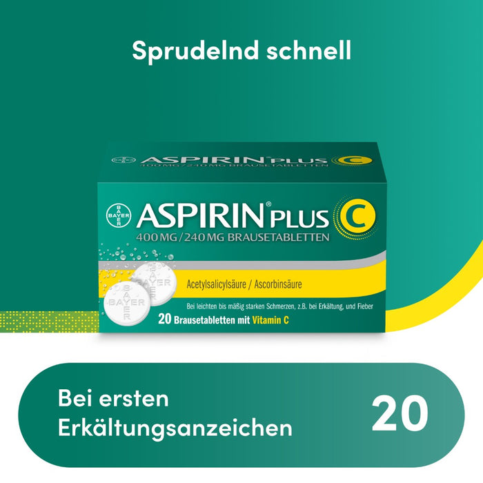 ASPIRIN plus C Brausetabletten, 20 pc Tablettes