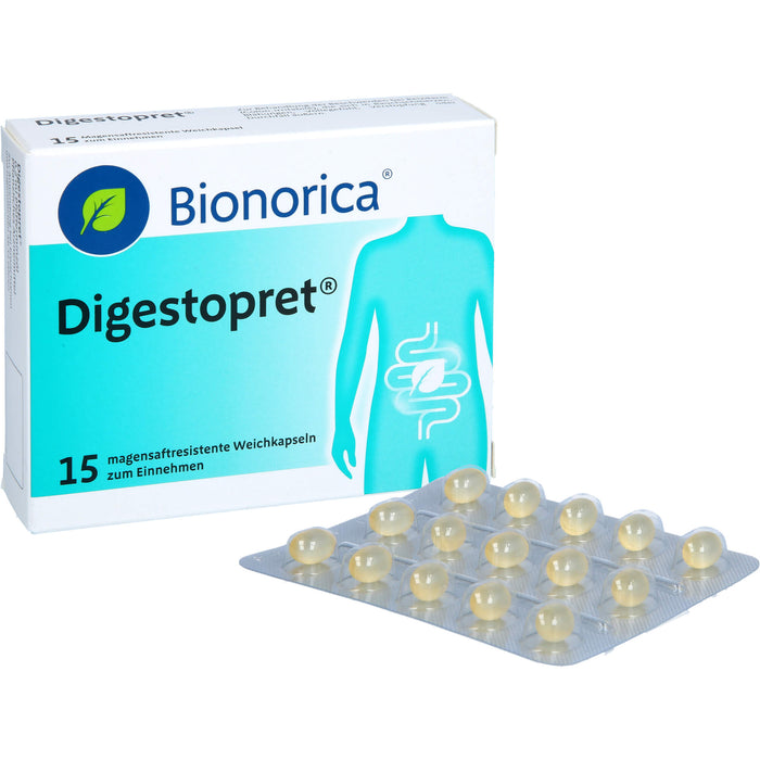 Digestopret Weichkapseln bei Darmbeschwerden, 15 pcs. Capsules