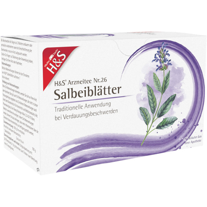 H&S Salbeiblätter Arzneitee, 20 pcs. Filter bag