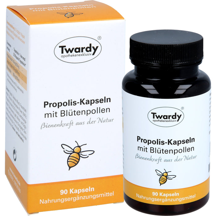 Twardy Propolis Kapseln mit Blütenpollen, 90 St. Kapseln