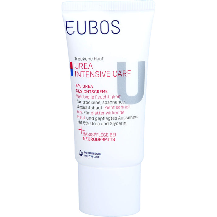 EUBOS Trockene Haut Urea 5% Gesichtscreme, 50 ml Cream