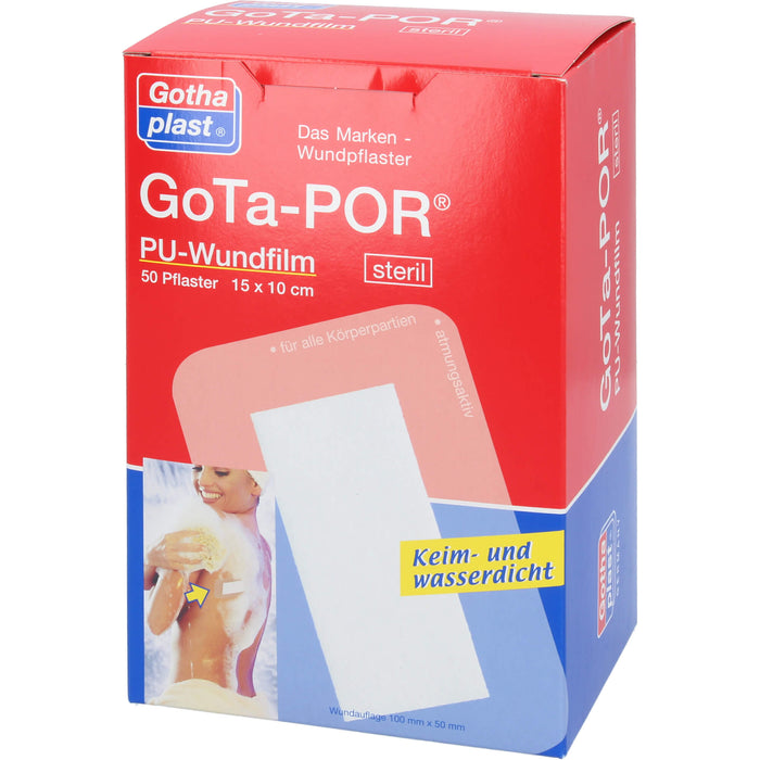 GoTa-POR PU Wundfilm 15x10cm steril, 50 St PFL