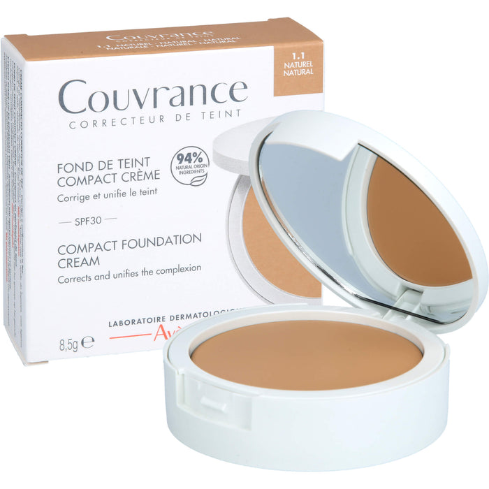 Avène Couvrance Kompakt Creme-Make-up Naturel 1.1 mit LSF 30, 8.5 g Crème
