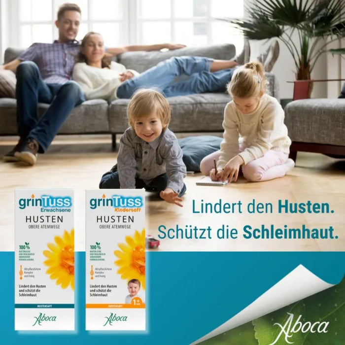 GrinTuss Hustensaft bei trockenem Husten, 180 g Lösung