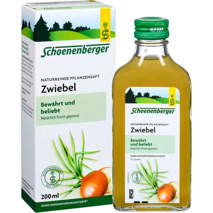 Schoenenberger Naturreiner Pflanzensaft Zwiebel, 200 ml Lösung