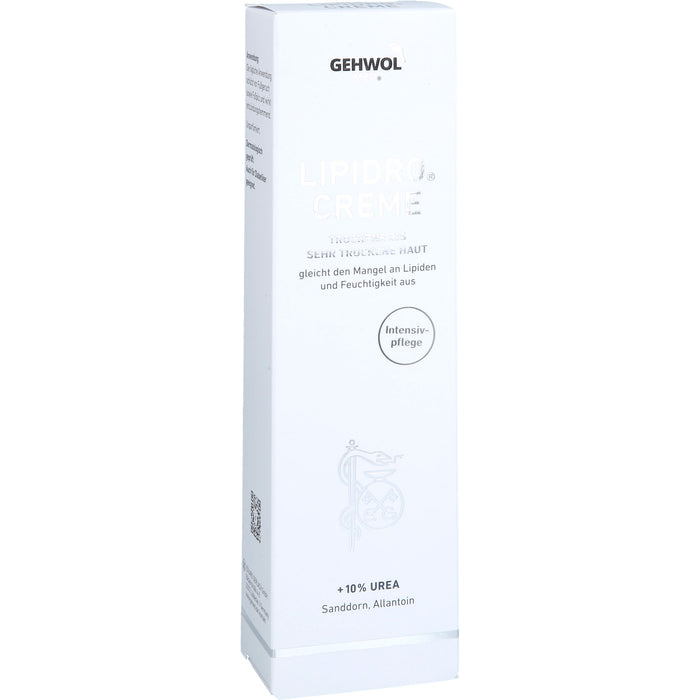 GEHWOL med Lipidro Creme für trockene bis sehr trockene Haut, 125 ml Creme