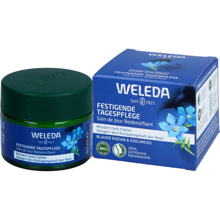 WELEDA festigende Tagespflege mindert tiefe Falten und steigert den Kollagengehalt der Haut, 40 ml Crème
