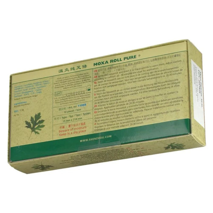 Moxa Roll Pure zum Erwärmen von Akupunkturpunkten, 10 pc Plume