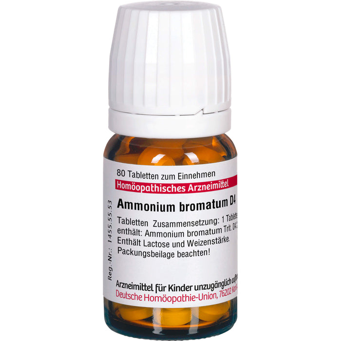Ammonium bromatum D4 DHU Tabletten, 80 pc Tablettes