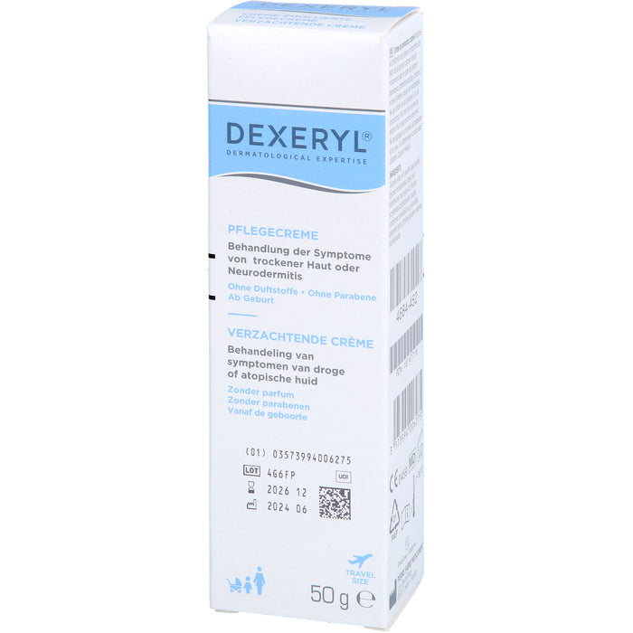 DEXERYL Pflegecreme bei trockener Haut und Neurodermitis, 50 g Cream