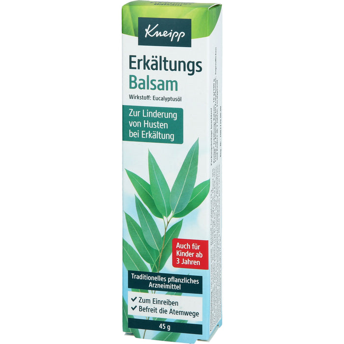 Kneipp Erkältungs Balsam zur Linderung von Husten, 45 g Cream