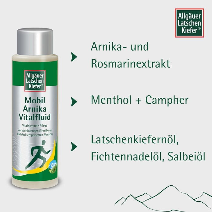 Allgäuer Latschenkiefer Mobil Arnika Vitalfluid, 500 ml soins du corps