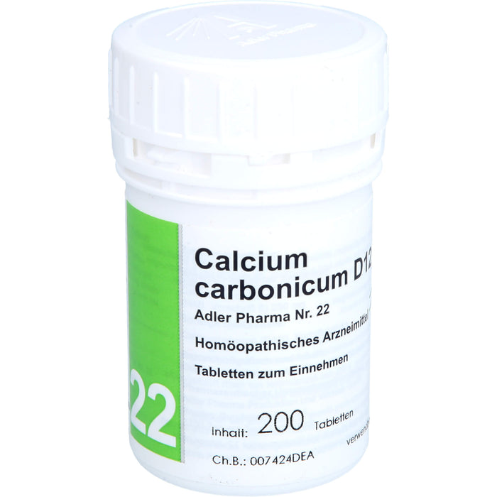 Biochemie Adler 22 Calcium carbonicum D12 Tbl., 200 St TAB