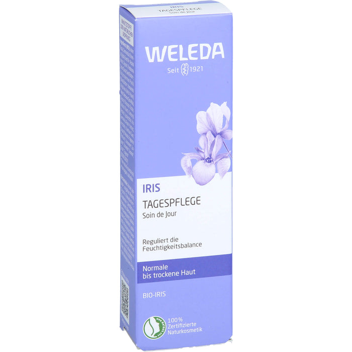 WELEDA Iris Tagespflege reguliert die Feuchtigkeitsbalance von normaler bis trockener Haut, 30 ml Creme