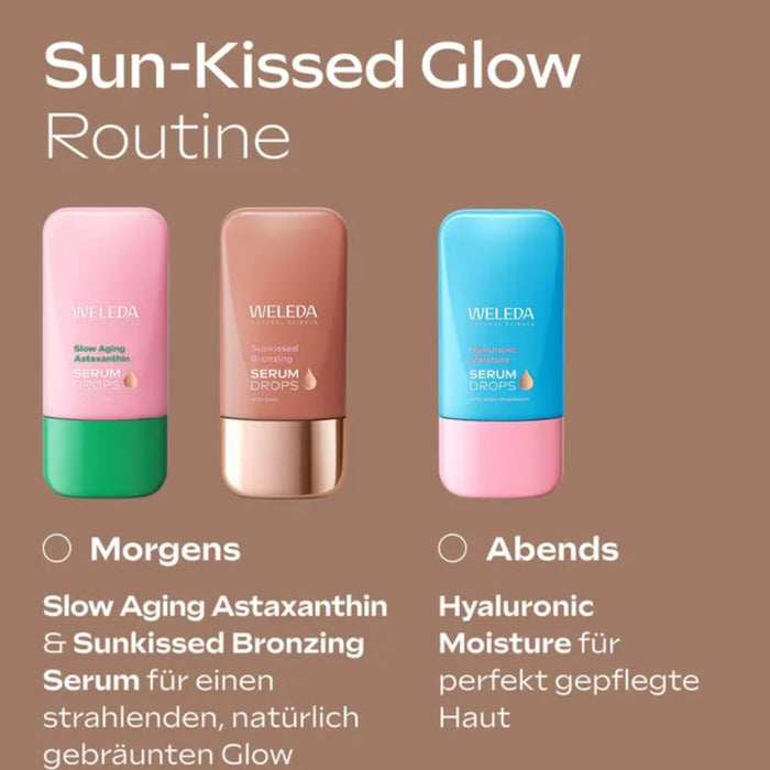 WELEDA Sunkissed Bronzing Serum Drops sofortige Feuchtigkeit & bronzy Glow, 30 ml Solution