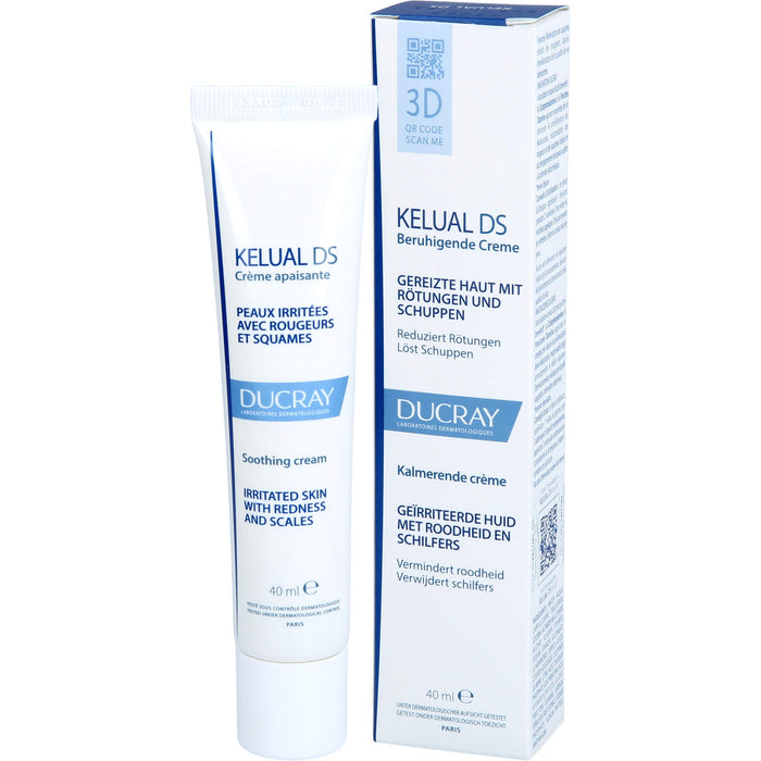 DUCRAY KELUAL DS beruhigende Creme reduziert Rötungen und löst Schuppen, 40 ml Cream