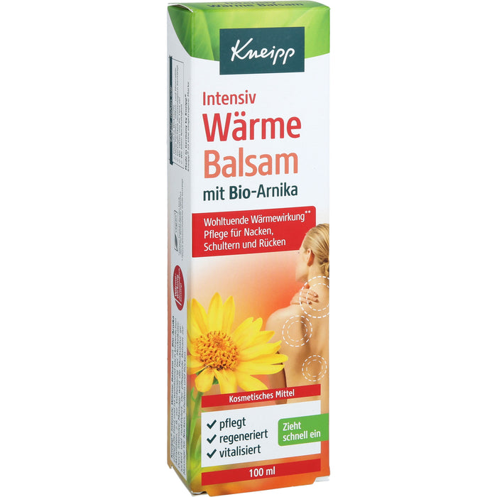 Kneipp Intensiv Wärmebalsam mit Bio-Arnika Pflege für Nacken, Rücken und Schultern, 100 ml Balm