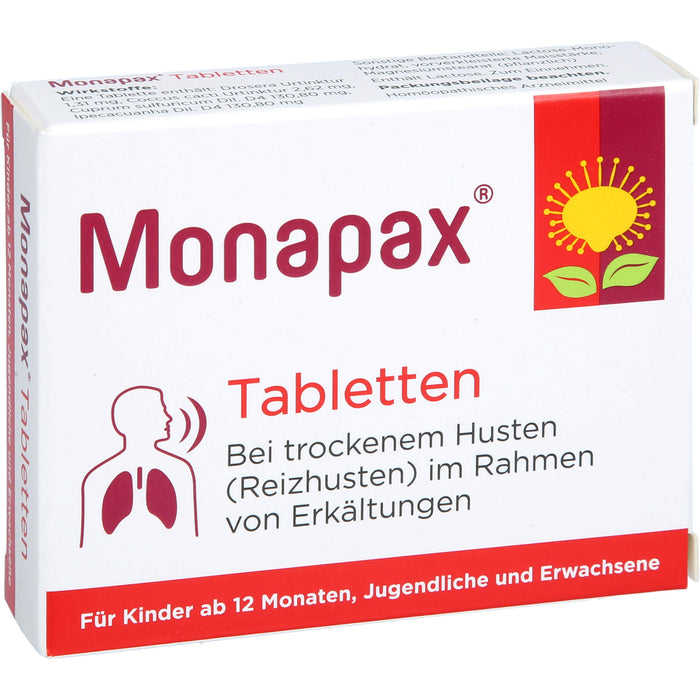 Monapax Tabletten bei trockenem Husten, 40 pcs. Tablets
